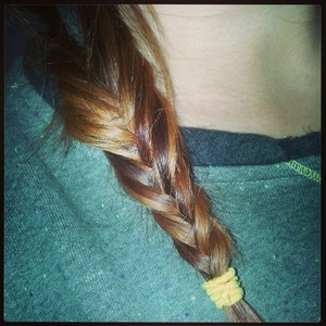 1st time attempting a fishtail braid 