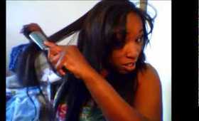 How I Flat Iron My Hair
