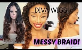 My Messy Braid Tutorial! With a wig!!