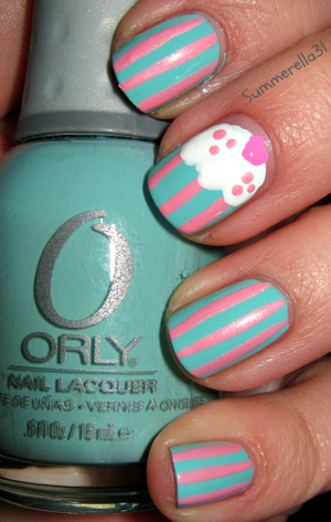 Orly Gumdrop, LA Colors Art Deco Baby Pink, NYC French White Tip, and China Glaze Dance Baby