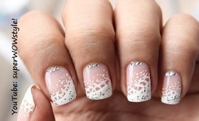Dainty & Elegant !! ✦ Lace Nail Art ✦ French White Tip Nails Designs