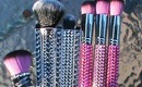 Rhinestone Makeup Brushes - DIY