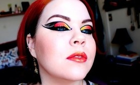 Mockingjay On Fire- Hunger Games Inspired  Makeup Tutorial