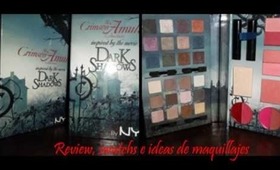 *SO YSL* La paleta Dark Shadows de NYX:Swatches e ideas de maquillajes