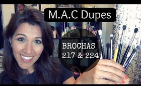 MAC DUPES de las Brochas 217 & 224 - Difuminadoras ♥ AHORRA DINERO ♥