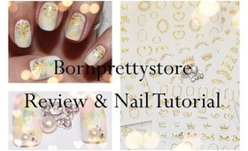 Bornprettystore.com Review And Nail Tutorial (nail stickers and piercing)