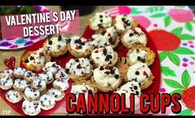 Valentine's Day Dessert- Cannoli Cups  💝