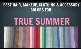 Summer Color Palette: Best Hair, Makeup, Outfit Colors - Cool Skin Tone / Undertone - Color Analysis