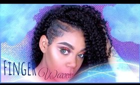 EASY FINGER WAVES ON SHAVED SIDES