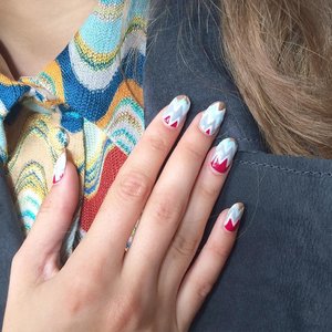 Nails for a recent editorial - missoni print inspired 