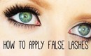 How To Apply False Lashes - Individuals and Strips