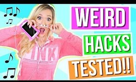 WEIRD LIFE HACKS TESTED!! AlishaMarie