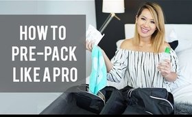 How To Pre Pack Your Suitcase | TRAVEL |  ANN LE