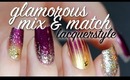 Glamorous Mix & Match Nail Art Tutorial | Lacquerstyle