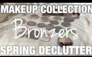 BRONZERS | Makeup Collection & Declutter | SPRING 2017  | MelissaQ