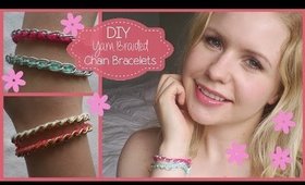 DIY Braided Yarn Chain Bracelets!