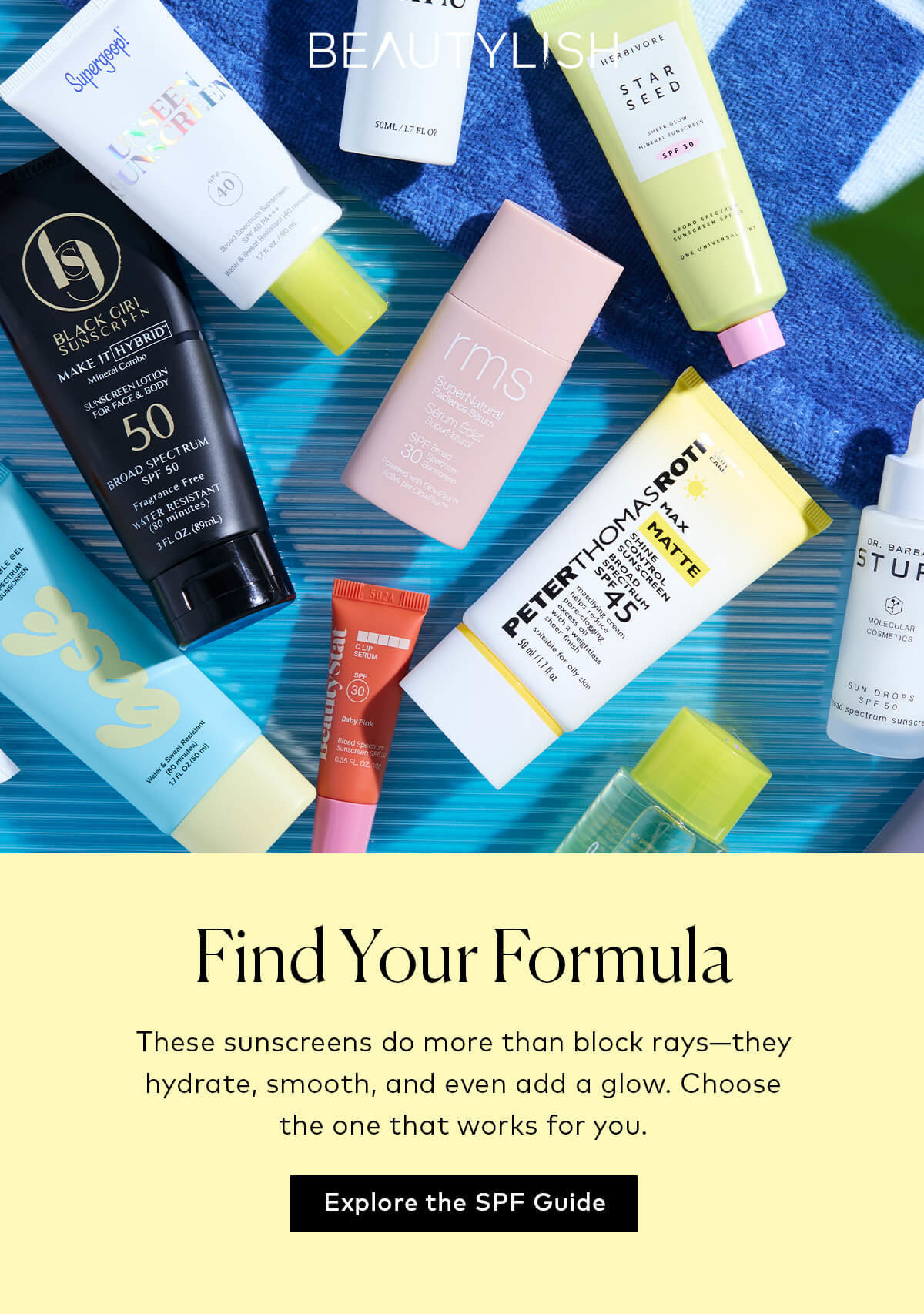 These sunscreens do more than block rays—they hydrate, smooth, and even add a glow. Choose the one that works for you at Beautylish.com