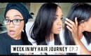 Week In My Hair Journey Ep. 7 | Straight Hair Edition