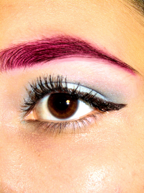 Quick Pink Eyebrow And Powder Blue Eyeshadow Micaela Gs Photo Beautylish 9192