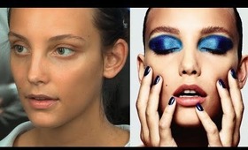Pop Art Inspired Peacock Eye Make-Up Tutorial - Grazia Beauty Awards 2012 | Charlotte Tilbury
