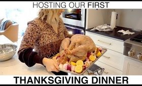 Hosting OUR First Thanksgiving Dinner | Milabu