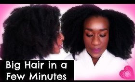 How I install Natural Hair Clip-In Extensions on 4c Hair︱Quick & Simple Hairstyle