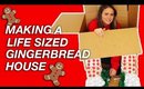 MAKING A LIFE SIZED GINGERBREAD HOUSE