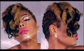 Short Hair Tutorial: Glamorous Spiral Curls (Bangs)