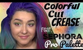 Colorful Watermelon Cut Crease Tutorial feat. Sephora Pro Editorial Palette (NoBlandMakeup)