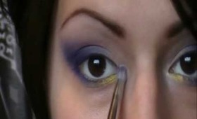 smokey violet with a yellow POP ! :)