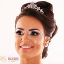 Bridal makeup with pearls