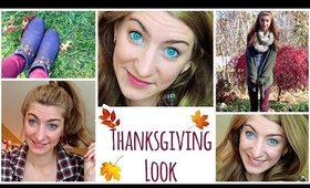 My Thanksgiving Look | Makeup Hair & Outfit