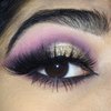 Gold and pink look