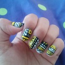 Tribal aztec nails