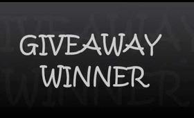 GIVEAWAY WINNER IS