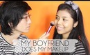 แฟนแต่งหน้าให้ - My boyfriend does my makeup ♥ | Licktga