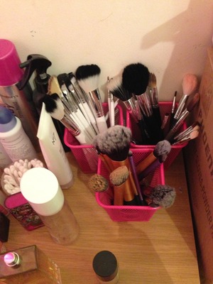 My make up brushes 

