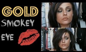 Gold Smokey Eye  { The Makeup Squid }