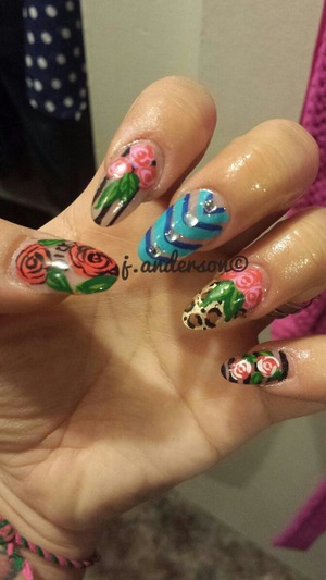 fancy nails. :)