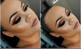 Copper Crush Glitter Eyes | Full Face Glam Makeup Tutorial | Makeupwithjah