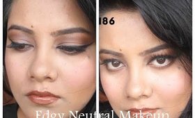 Neutral and Edgy Makeup | Indian Beauty Guru| Seeba86| Makeup for Indian Skintones