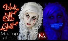 Black Light Ghost Halloween Makeup Tutorial