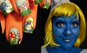 Smurfette. Collab with robinmosesnailart