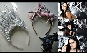 Easy DIY Halloween Costume Ideas | Mermaid Crown, Ice Queen, Animal, Witch | Collab with Emma Lev