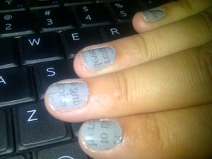 Newspaper Nails (I saw the tutorial and loved them!