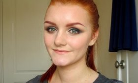 Easy Blue Eyeliner and Peachy Lips Makeup Tutorial | Phee's Makeup Tips