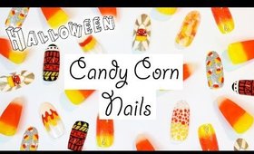 Ultimate Guide To Candy Corn Nails | Halloween Nail Art ♡