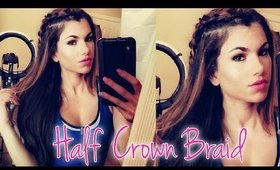 How To: Half Up Crown Braid | Hair Tutorial