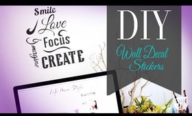 DIY Wall Decal | Inspirational Wall Art for the New Year by ANNEORSHINE