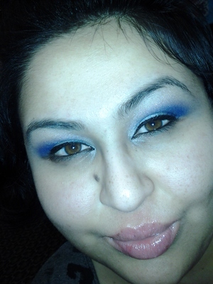 I had to make the blue work for me LOL Mymakeupisodd inspired..